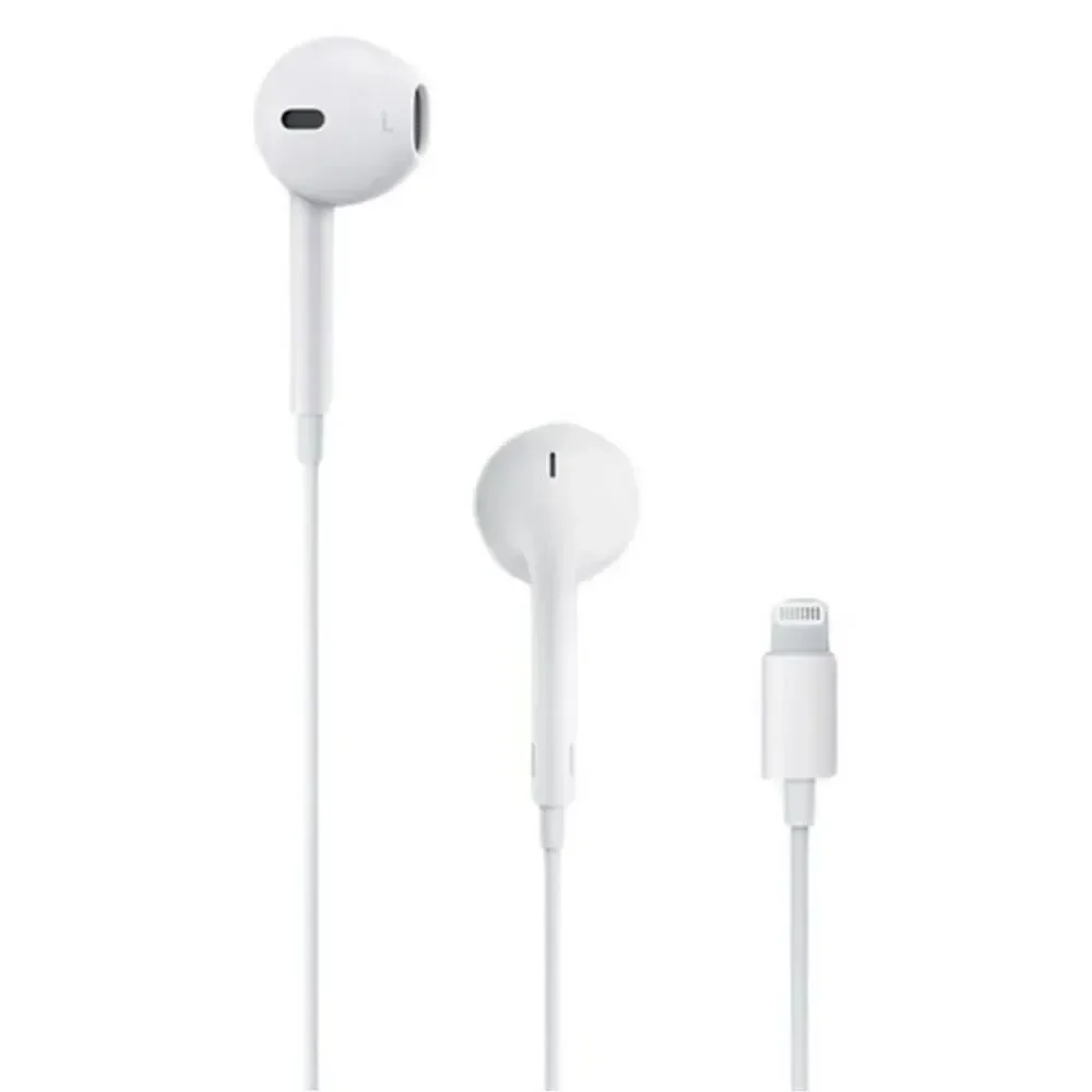 New Apple White Wired Earbuds with Lightning Connector